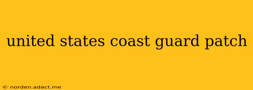 united states coast guard patch