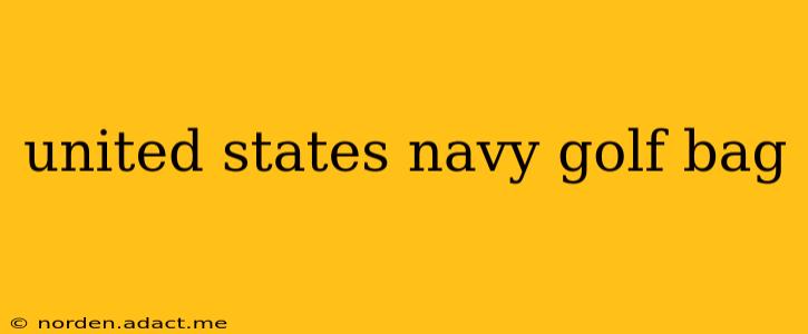 united states navy golf bag