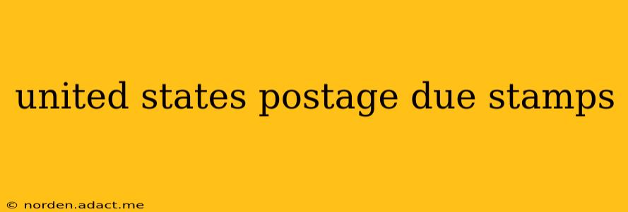 united states postage due stamps