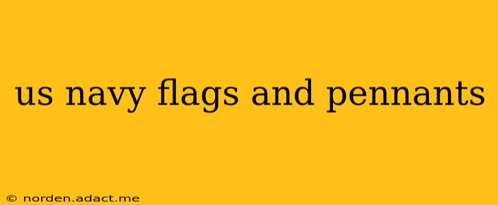 us navy flags and pennants