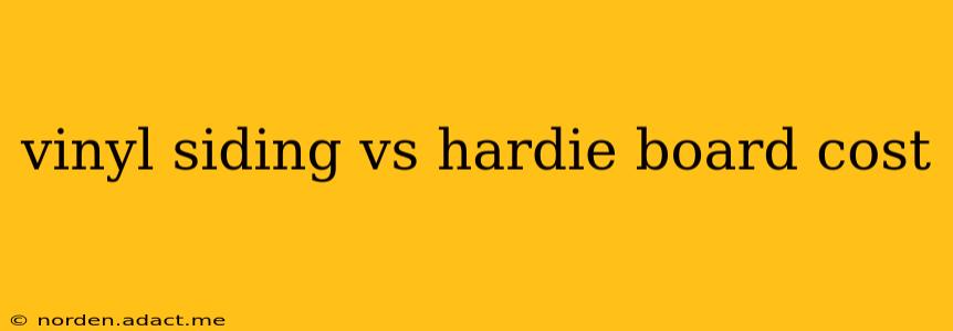 vinyl siding vs hardie board cost