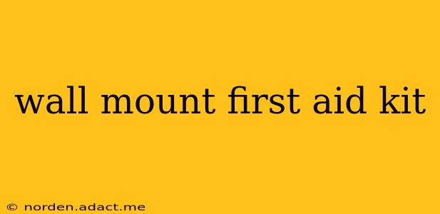 wall mount first aid kit