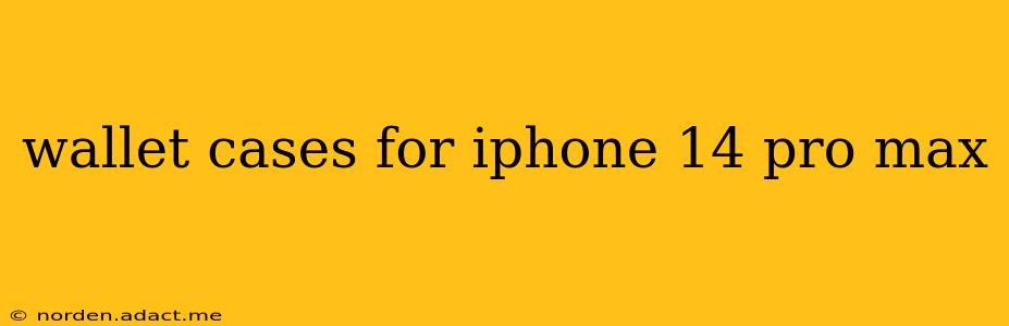 wallet cases for iphone 14 pro max