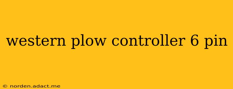 western plow controller 6 pin