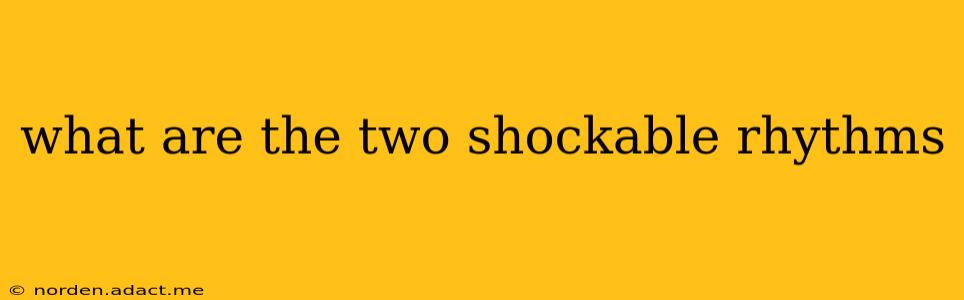 what are the two shockable rhythms
