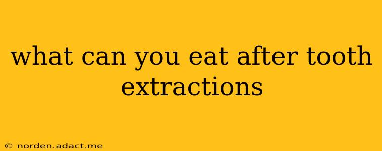what can you eat after tooth extractions