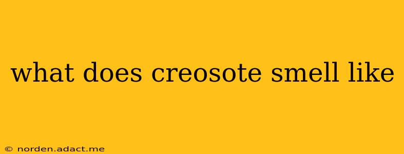 what does creosote smell like