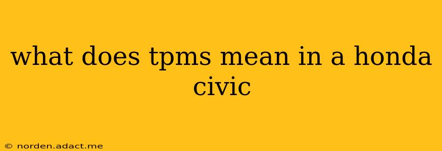 what does tpms mean in a honda civic