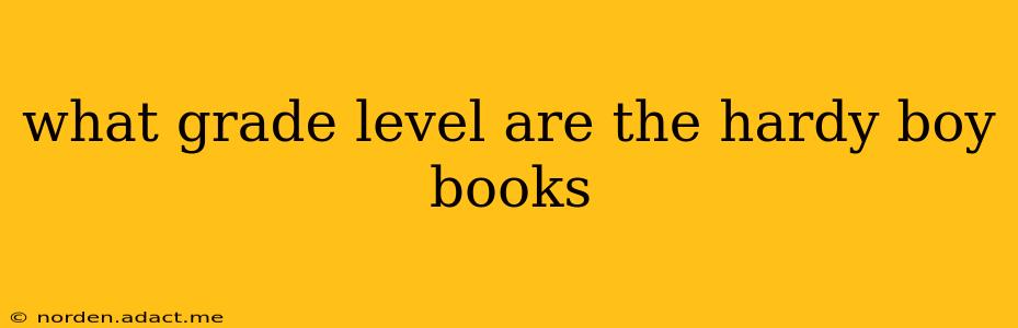what grade level are the hardy boy books