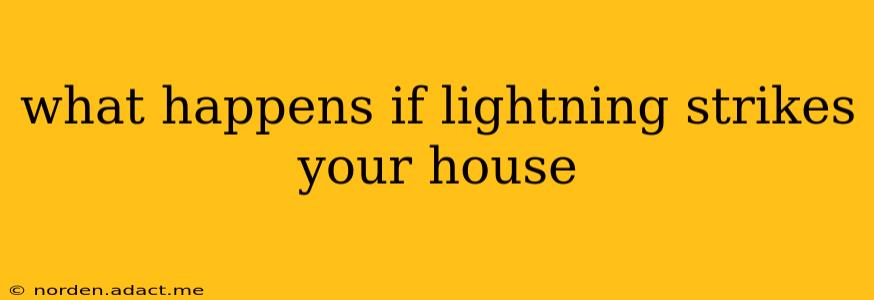 what happens if lightning strikes your house