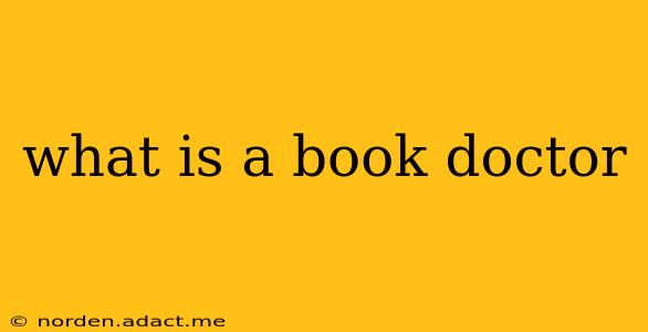 what is a book doctor