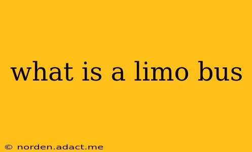 what is a limo bus