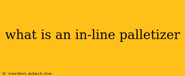 what is an in-line palletizer