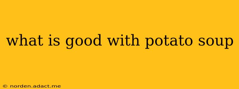 what is good with potato soup
