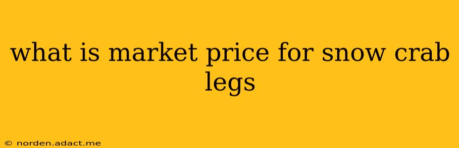 what is market price for snow crab legs