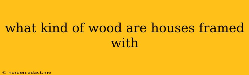 what kind of wood are houses framed with