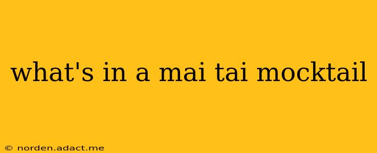 what's in a mai tai mocktail