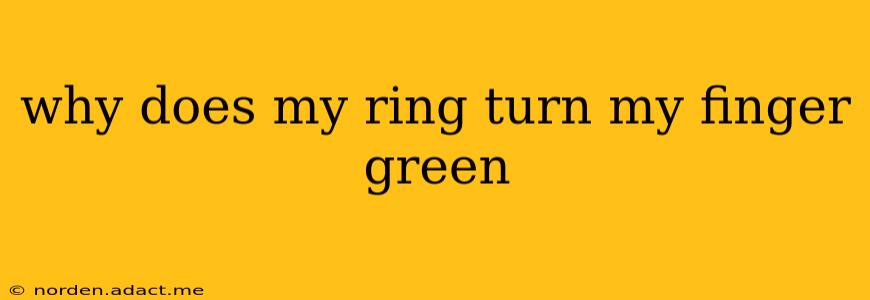 why does my ring turn my finger green