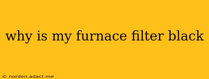 why is my furnace filter black