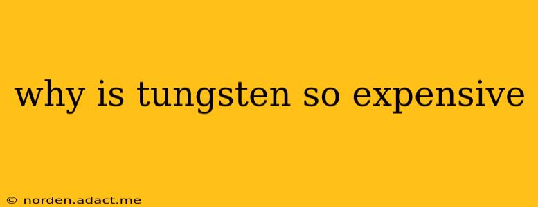 why is tungsten so expensive