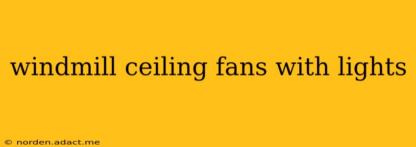 windmill ceiling fans with lights