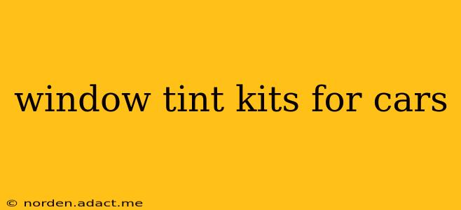 window tint kits for cars