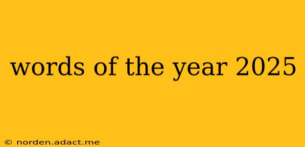 words of the year 2025