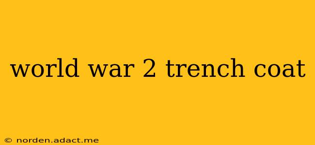 world war 2 trench coat