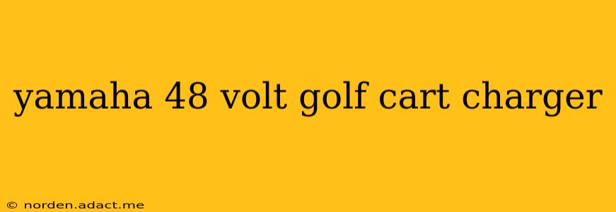 yamaha 48 volt golf cart charger