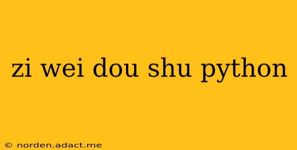 zi wei dou shu python