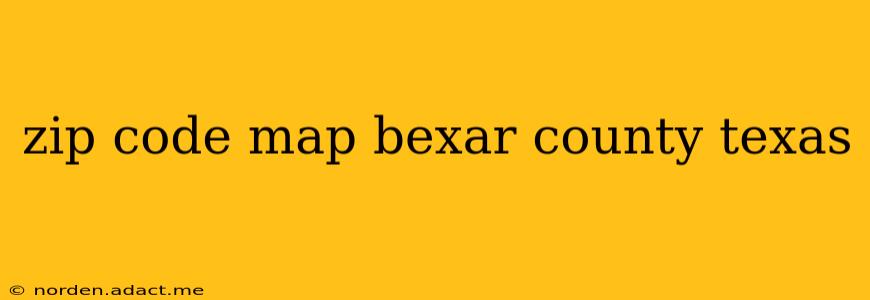 zip code map bexar county texas